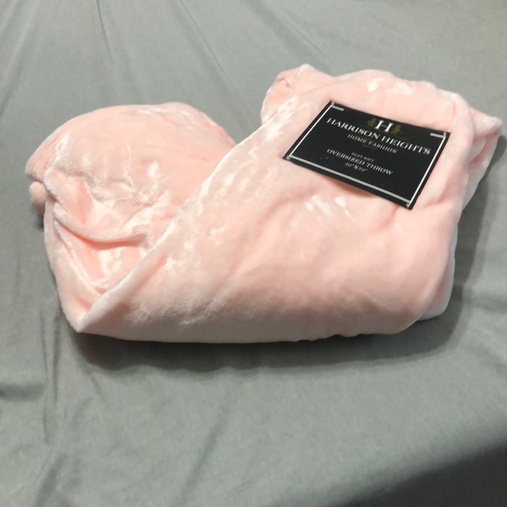 Harrison Heights pink blanket
